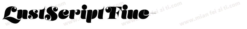LustScript Fine字体转换